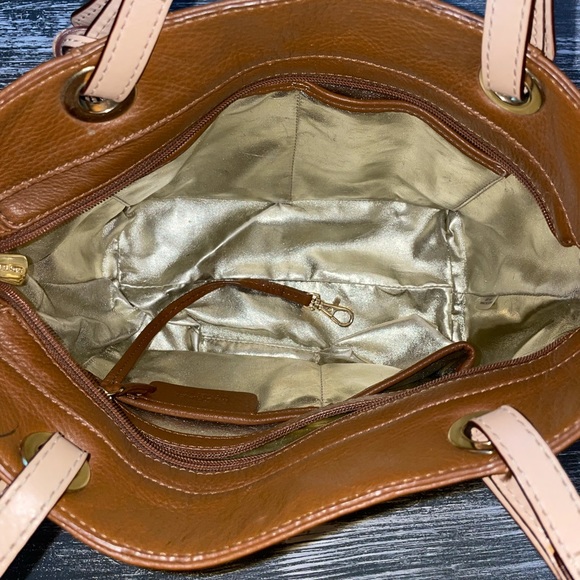 Michael Kors leather shoulder handbag tote. Used. - Picture 7 of 14